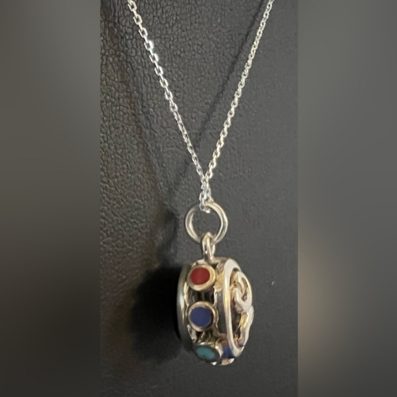 Sterling Silver Black Onyx Necklace - Picture 4 of 4